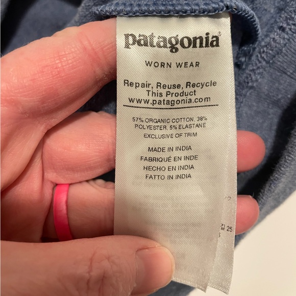 Patagonia Brand Women's Large blue Hoodie Sweatshirt NWOT Lightweight - Picture 6 of 6